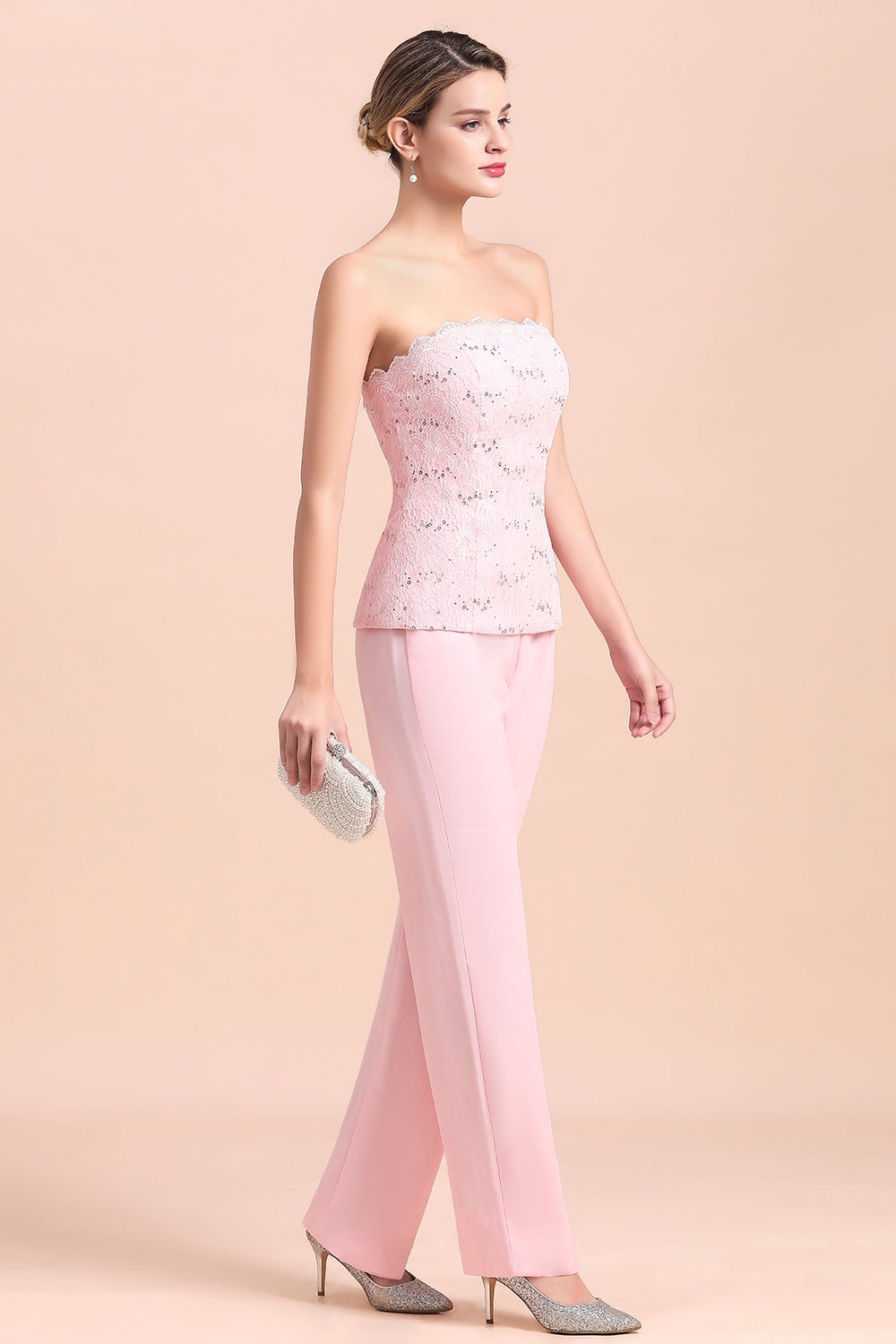 Rosa Brautmutterkleider Mit Bolero | Jumpsuit Brautmutterkleid Günstig