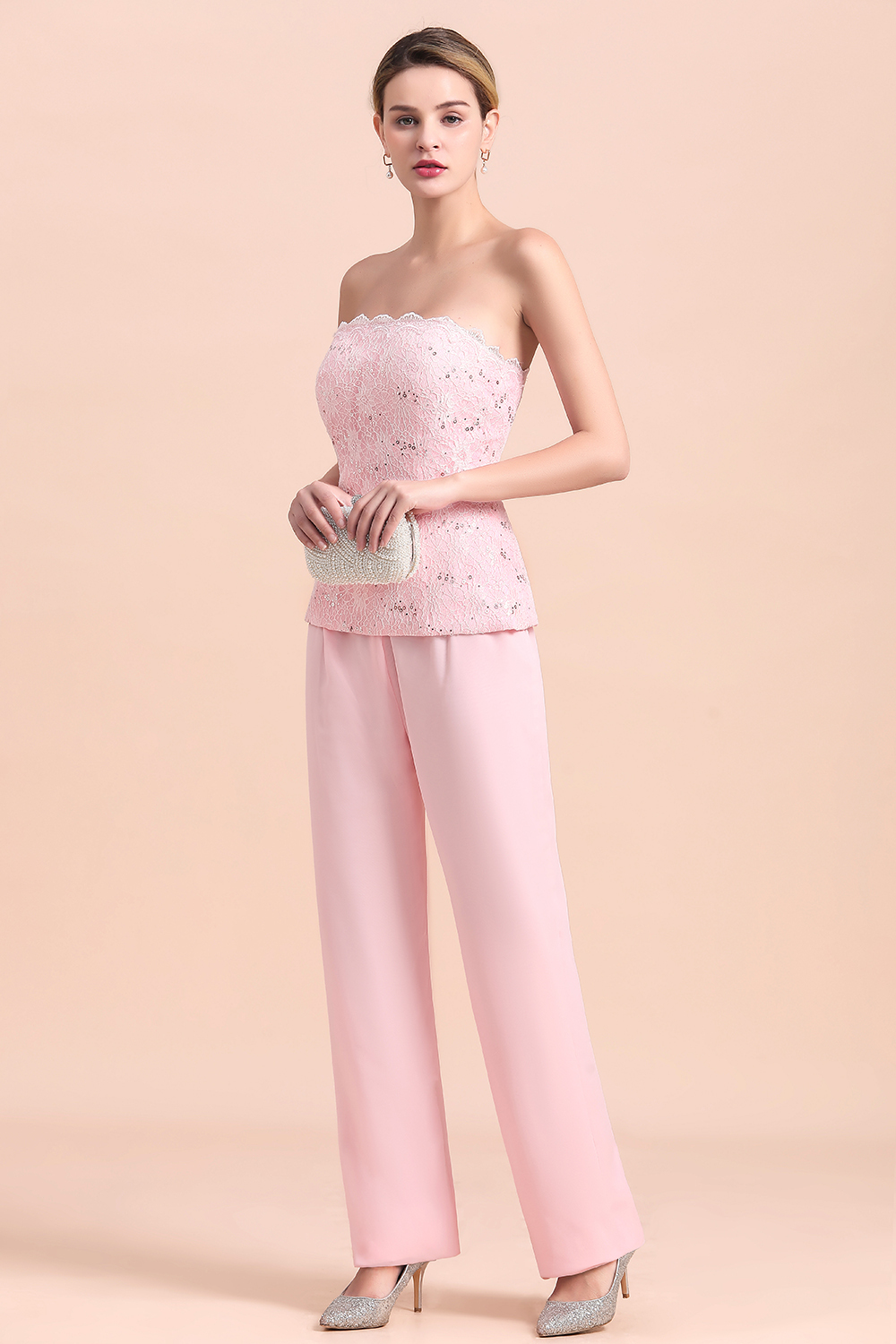 Rosa Brautmutterkleider Mit Bolero | Jumpsuit Brautmutterkleid Günstig
