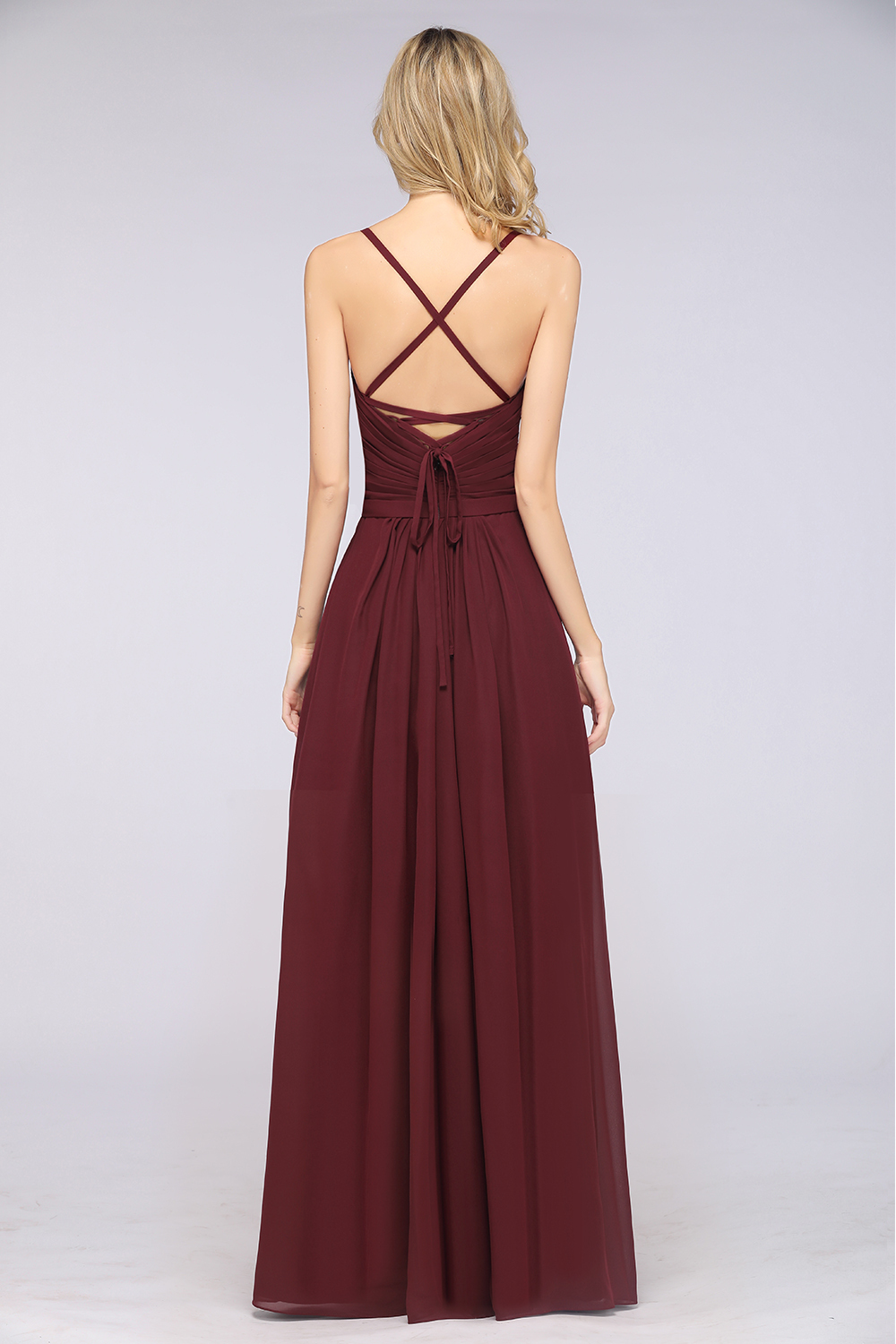 Schlichtes Abendkleid | Brautjungfernkleider Lang Günstig