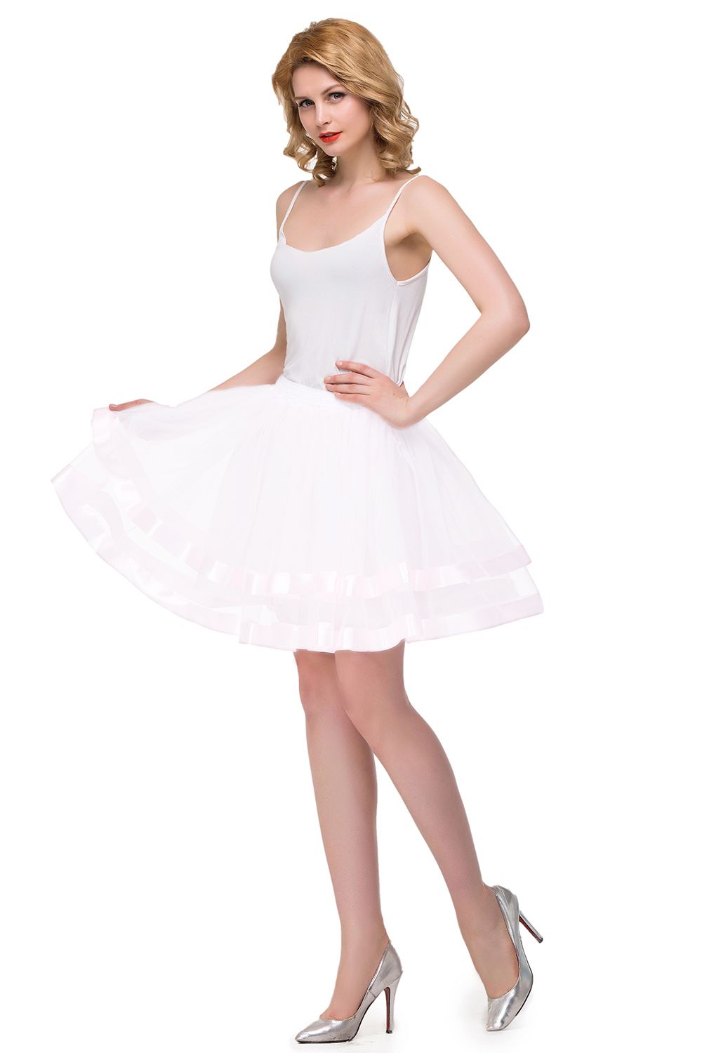 Schlechte Tutu Petticoats kurz A-Linie | Hochzeits Petticoats aus weiches Netz-Misshow.de