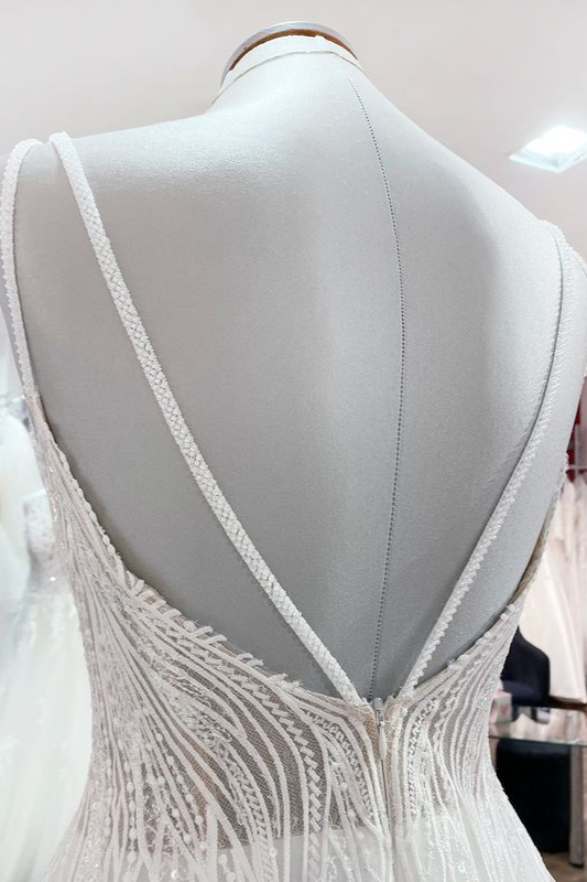 Brautkleid A Linie Schlicht | Hochzeitskleider Günstig Online-Misshow.de