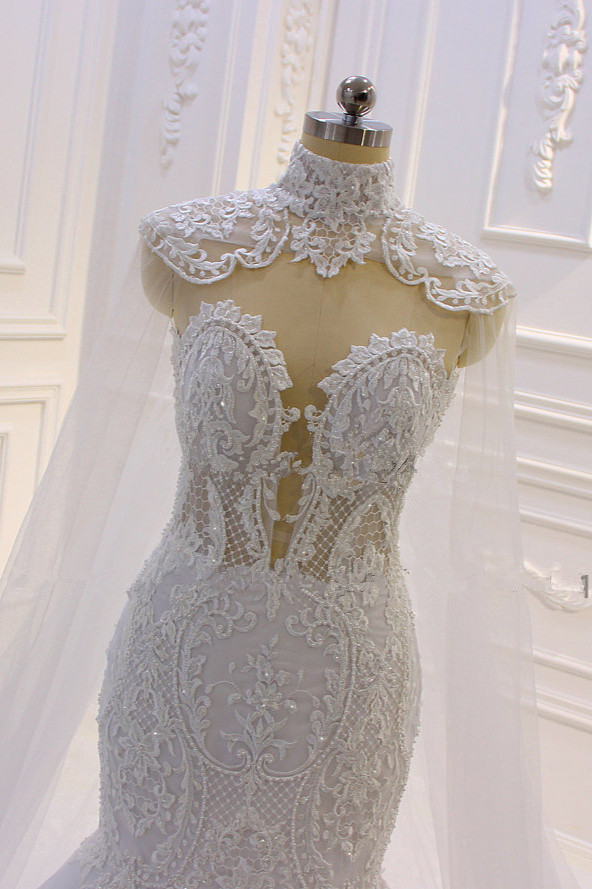 Meerjungfrau Kleid Hochzeitskleid | Brautkleider Spitze-Misshow.de