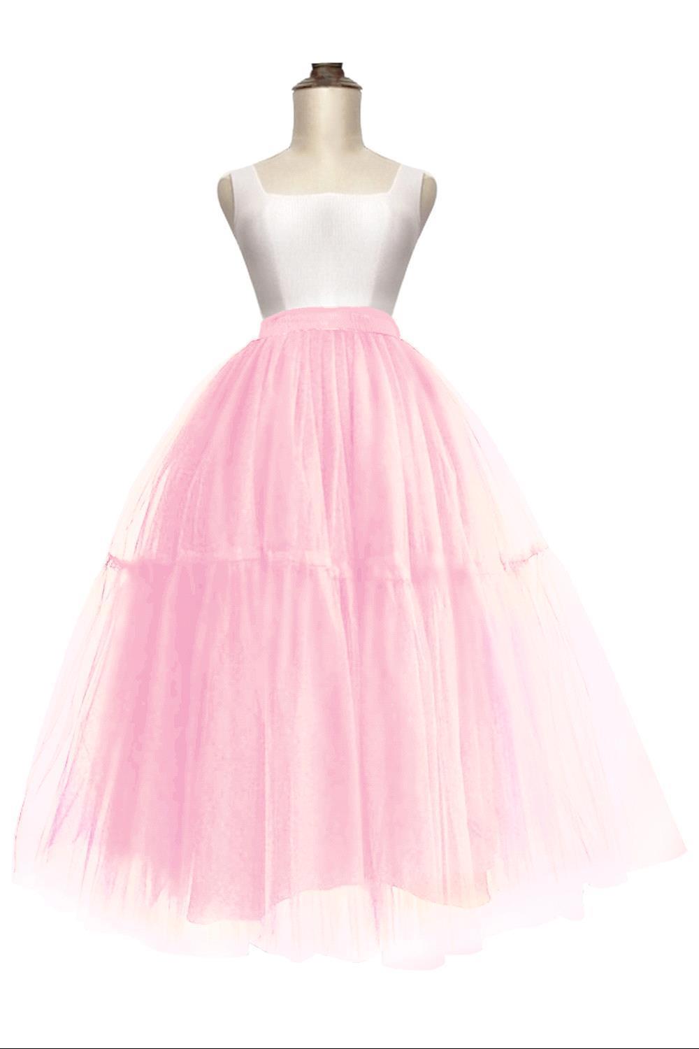 Lange tutu Petticoats A-Linie | Hochzeits Petticoats aus weiches Netz-Misshow.de