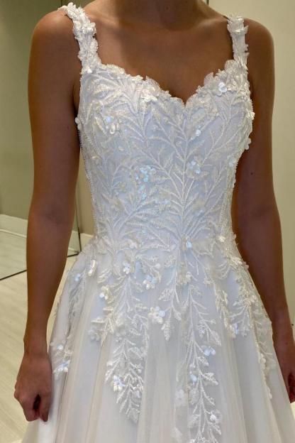 Wunderschöne A Linie Brautkleider | Hochzeitskleider mit Spitze