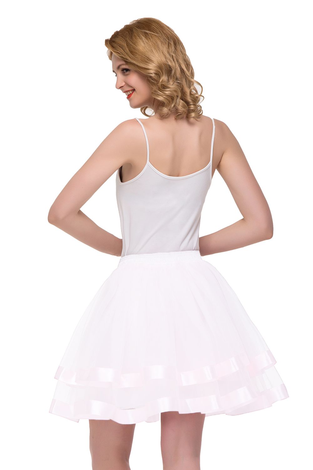 Schlechte Tutu Petticoats kurz A-Linie | Hochzeits Petticoats aus weiches Netz-Misshow.de
