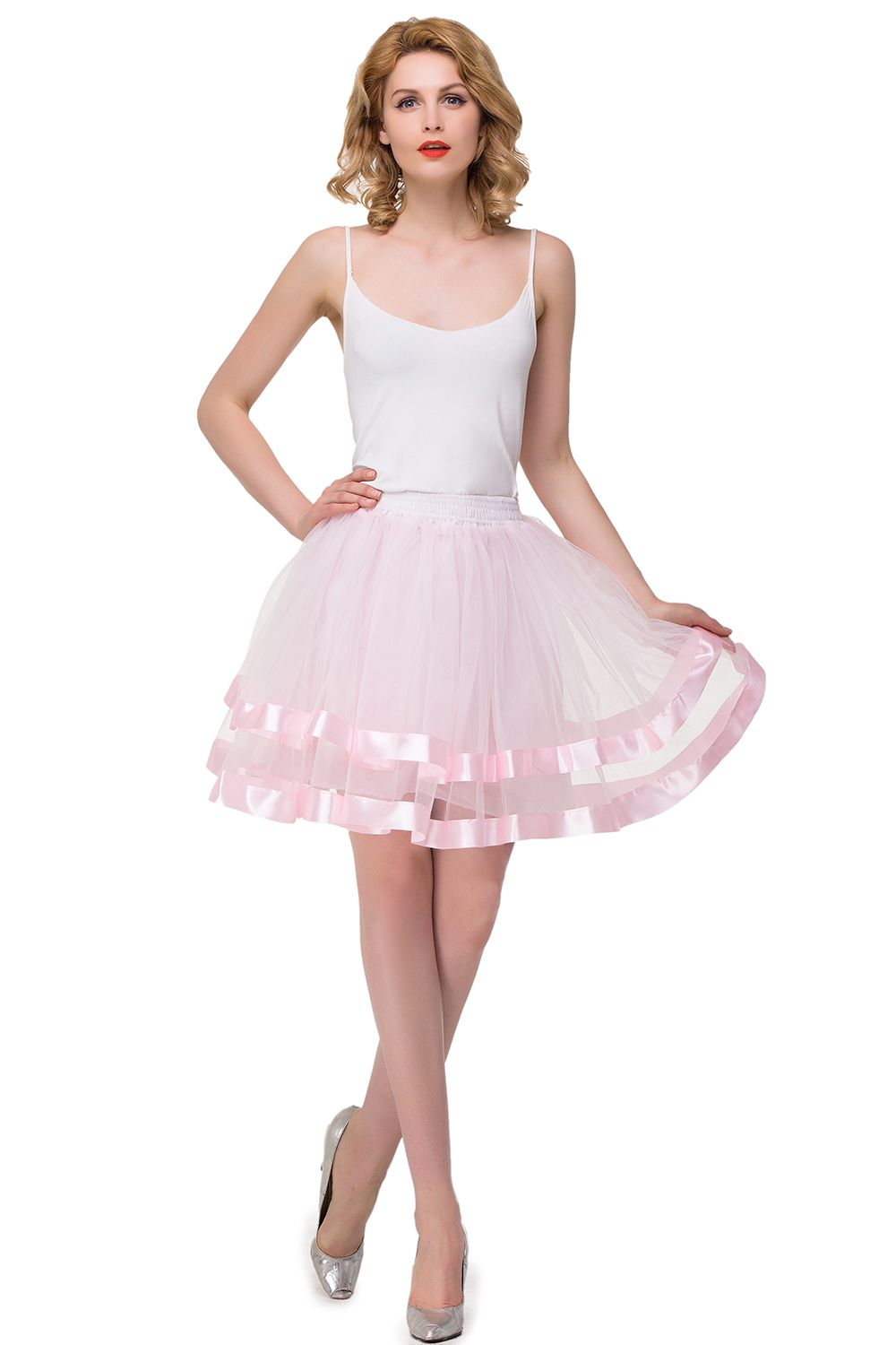 Schlechte Tutu Petticoats kurz A-Linie | Hochzeits Petticoats aus weiches Netz-Misshow.de