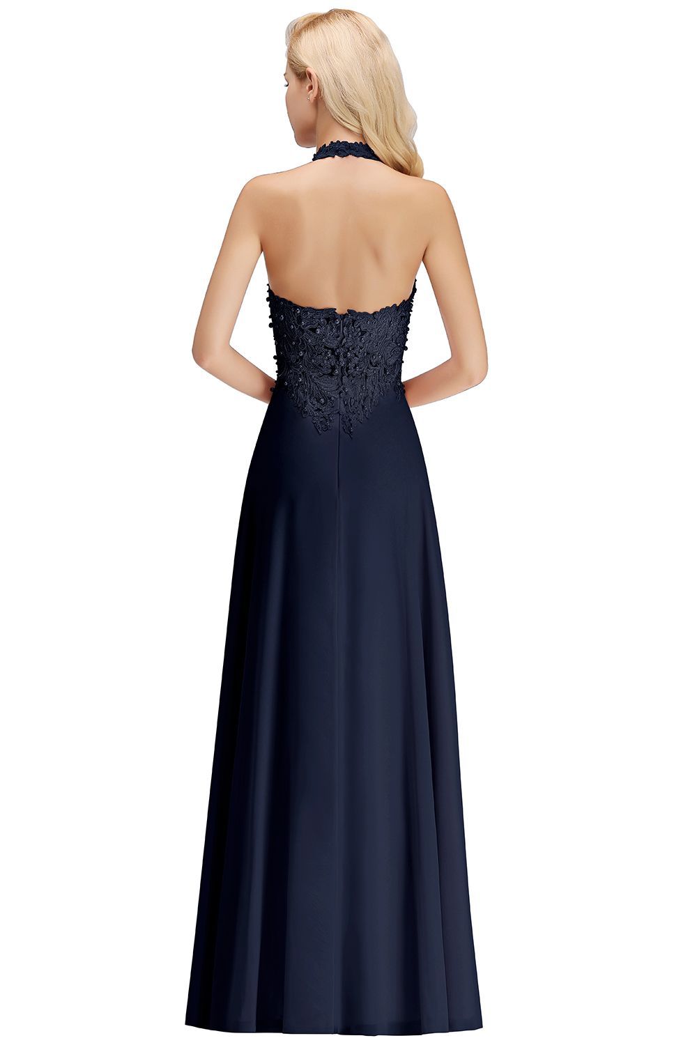 Elegante Abendkleider Lang v Ausschnitt | Abendmoden mit Spitze
