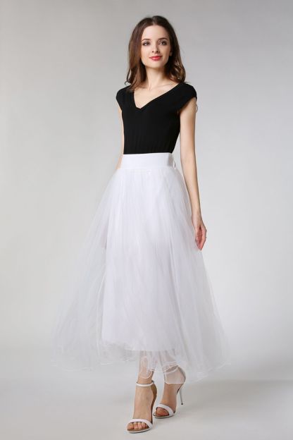 Schlechte A-Linie Petticoats lang | Prinzessin Petticoats aus weiches Netz