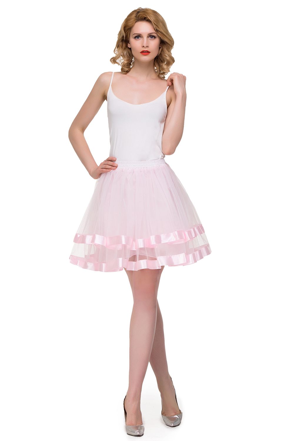 Schlechte Tutu Petticoats kurz A-Linie | Hochzeits Petticoats aus weiches Netz-Misshow.de