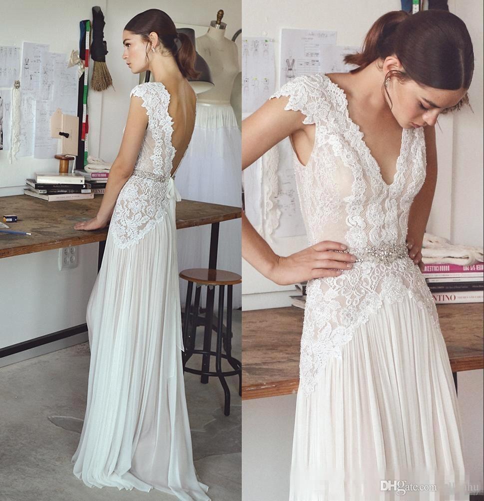 Wunderschönes Etuikleid Brautkleider Online Bestellen | Designer Hochzeitskleider Mit Spitze Günstig-Misshow.de