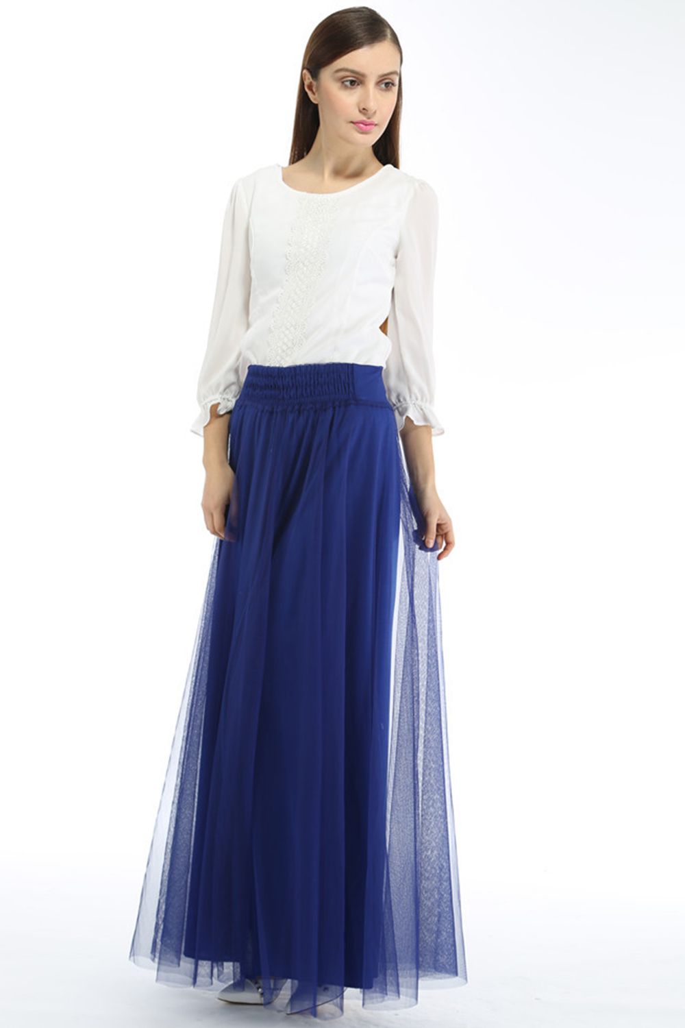 Lange Spalte Petticoats | Prinzessin Petticoats aus weiches Netz-Misshow.de