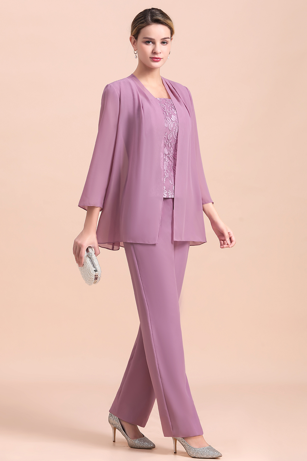 Flieder Brautmutterkleider mit Bolero | Brautmutterkleid Günstig