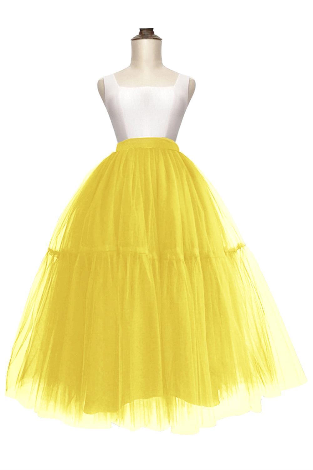 Lange tutu Petticoats A-Linie | Hochzeits Petticoats aus weiches Netz-Misshow.de