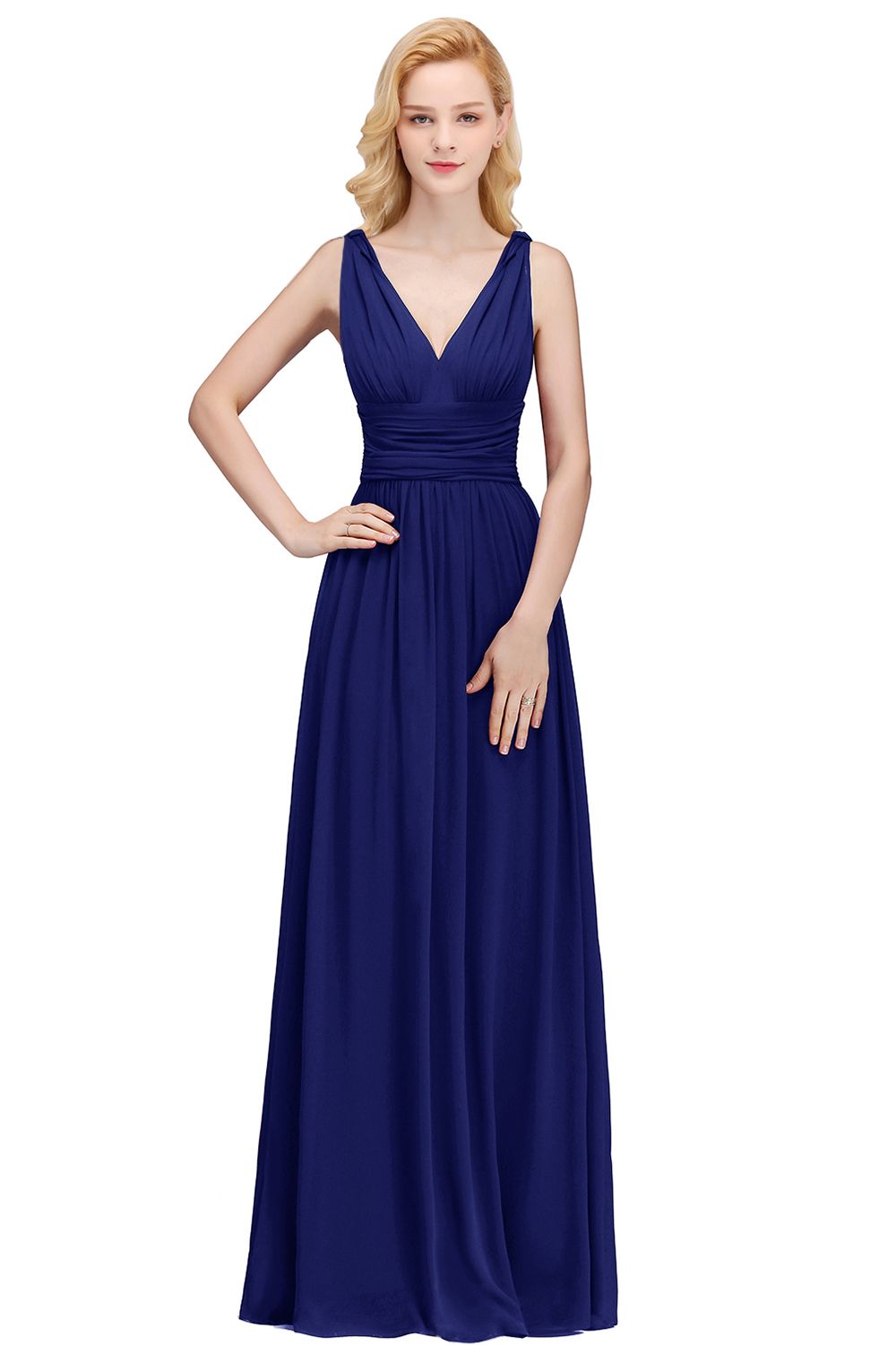 Designer Abiballkleider Günstig | Abendkleid Lang V Ausschnitt-Misshow.de