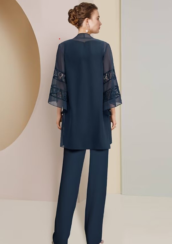 Elegant Brautmutterkleid mit Jacket | Mutterkleider mit Spitzer-Misshow.de