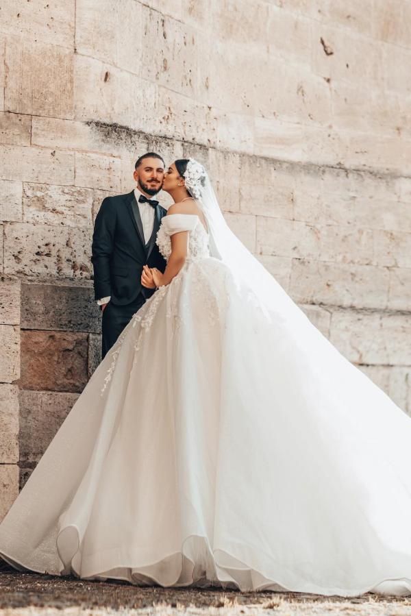 Neue Hochzeitskleider mit Spitze | Brautkleider A Linie Glitzer-Misshow.de