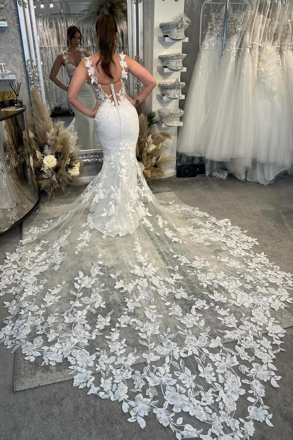 Sexy Hochzeitskleider mit Spitze | Brautkleider Meerjungfrau Stil