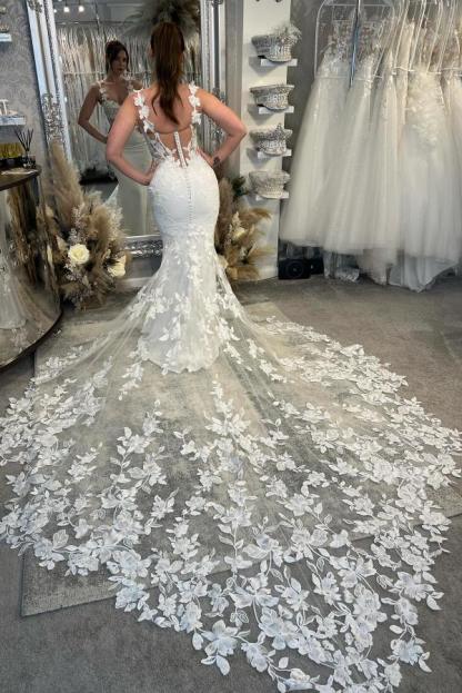 Sexy Hochzeitskleider mit Spitze | Brautkleider Meerjungfrau Stil