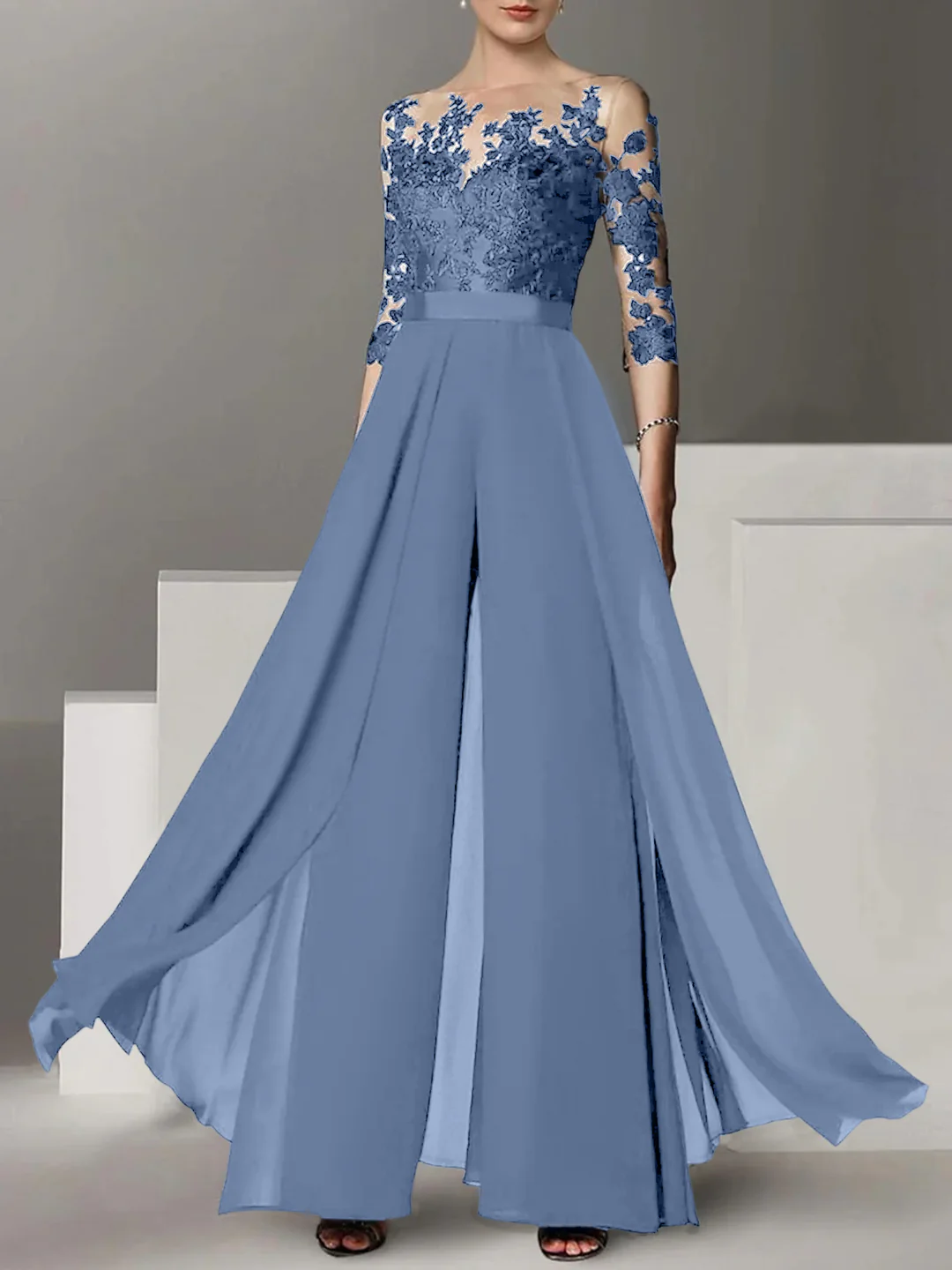 Elegante Brautmutter Hosenanzug | Brautmutterkleider Lang Mit Ärmel
