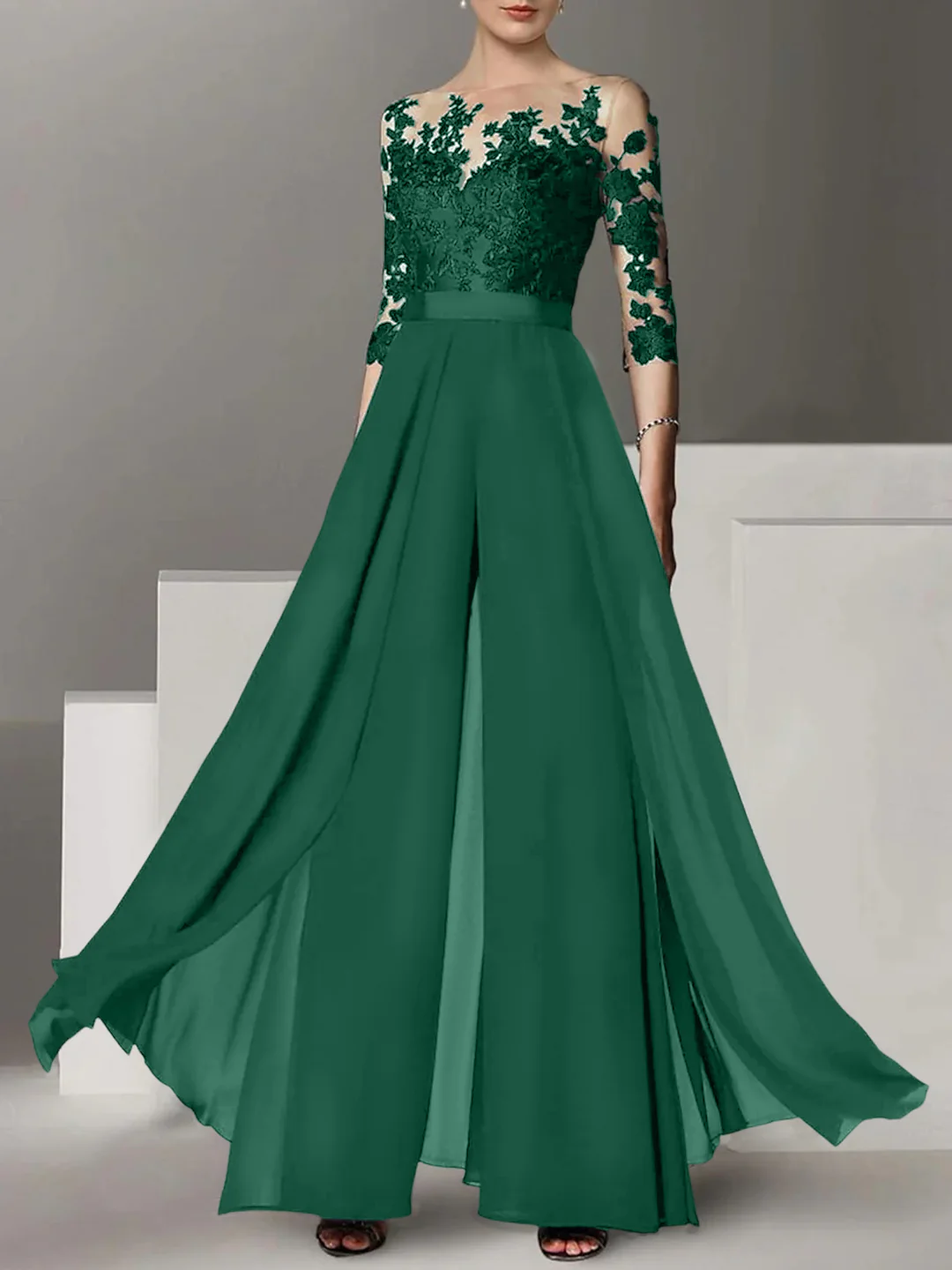Elegante Brautmutter Hosenanzug | Brautmutterkleider Lang Mit Ärmel