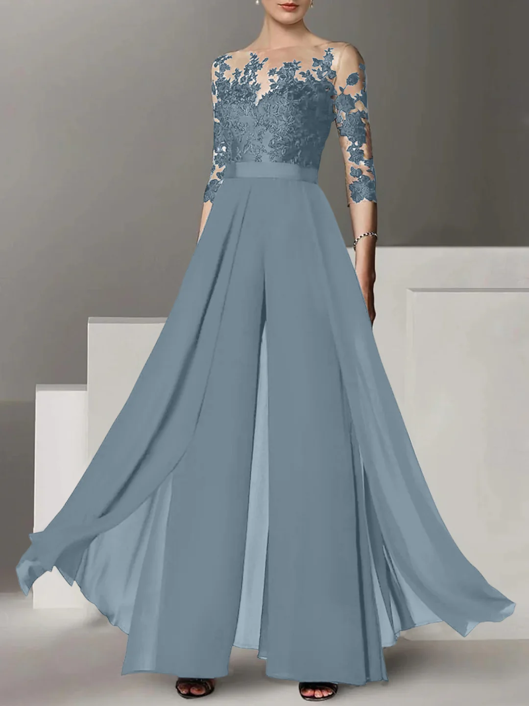 Elegante Brautmutter Hosenanzug | Brautmutterkleider Lang Mit Ärmel