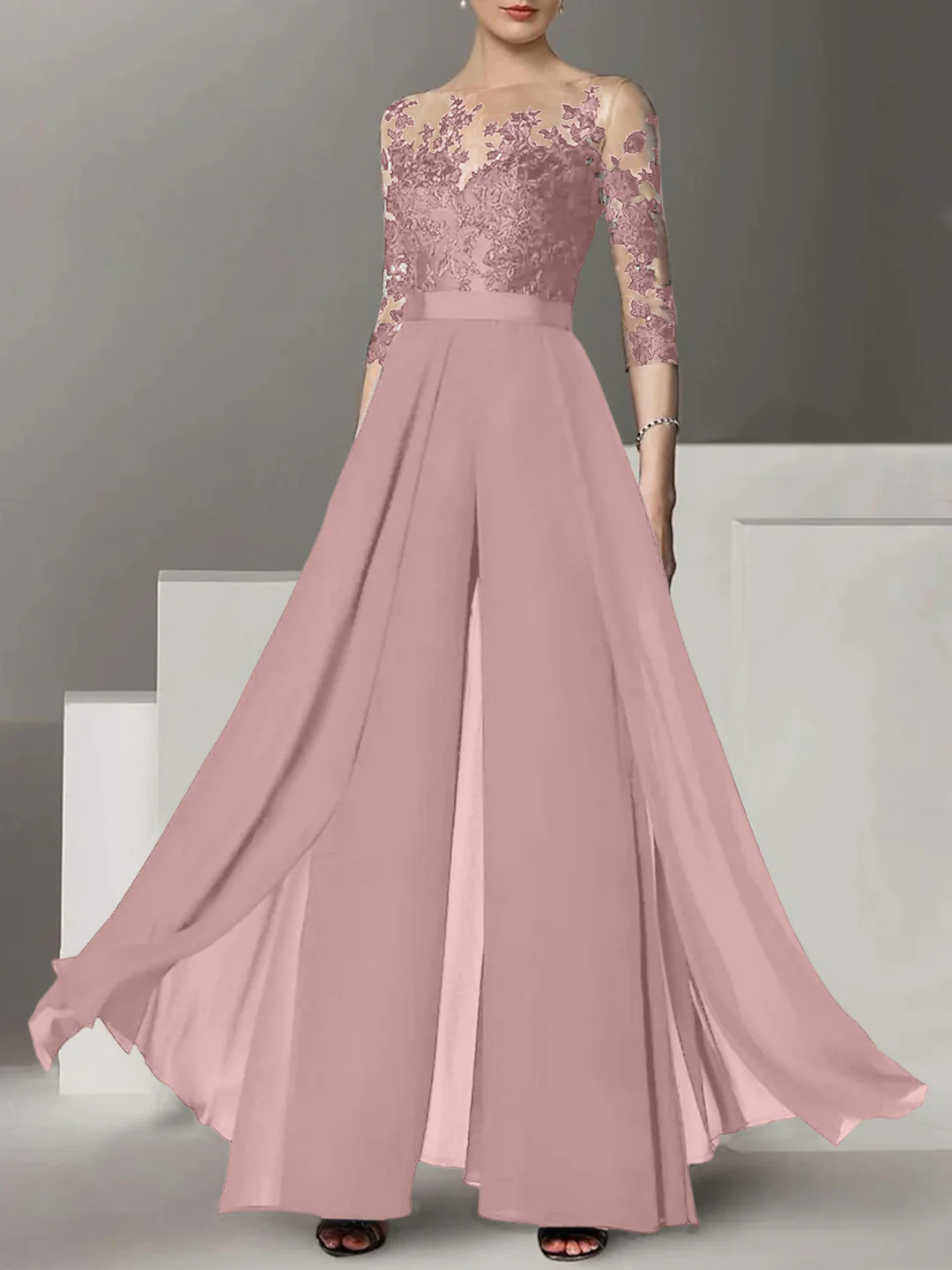 Elegante Brautmutter Hosenanzug | Brautmutterkleider Lang Mit Ärmel
