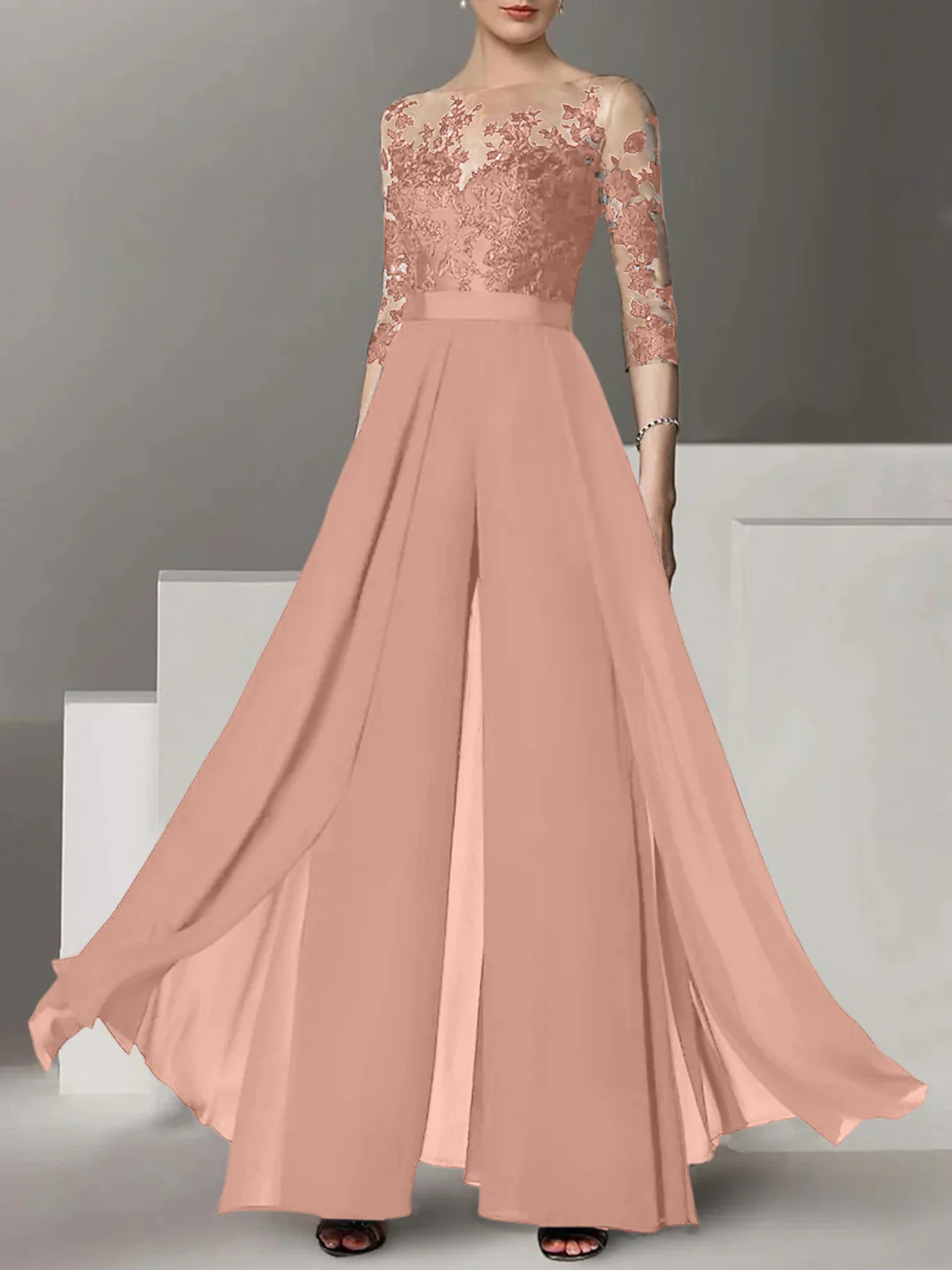Elegante Brautmutter Hosenanzug | Brautmutterkleider Lang Mit Ärmel