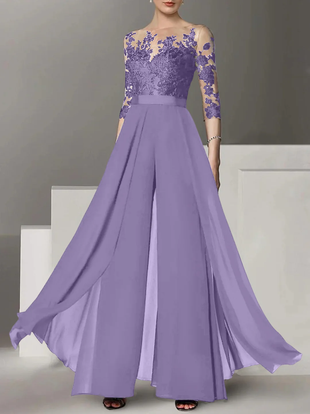 Elegante Brautmutter Hosenanzug | Brautmutterkleider Lang Mit Ärmel