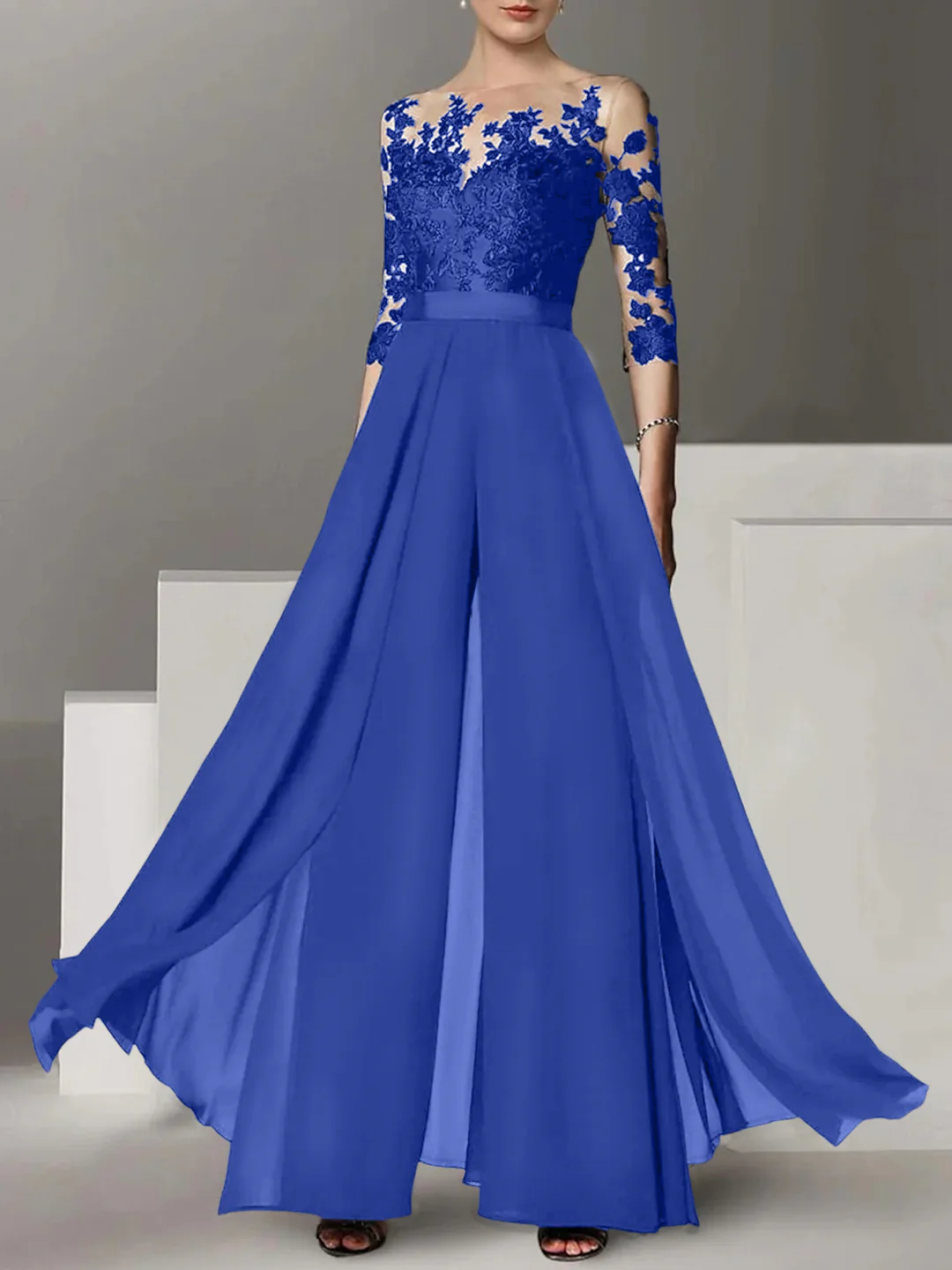 Elegante Brautmutter Hosenanzug | Brautmutterkleider Lang Mit Ärmel