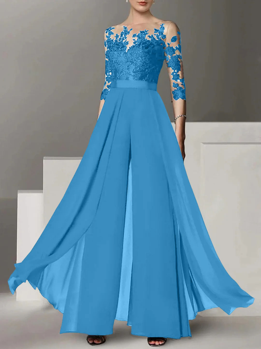 Elegante Brautmutter Hosenanzug | Brautmutterkleider Lang Mit Ärmel