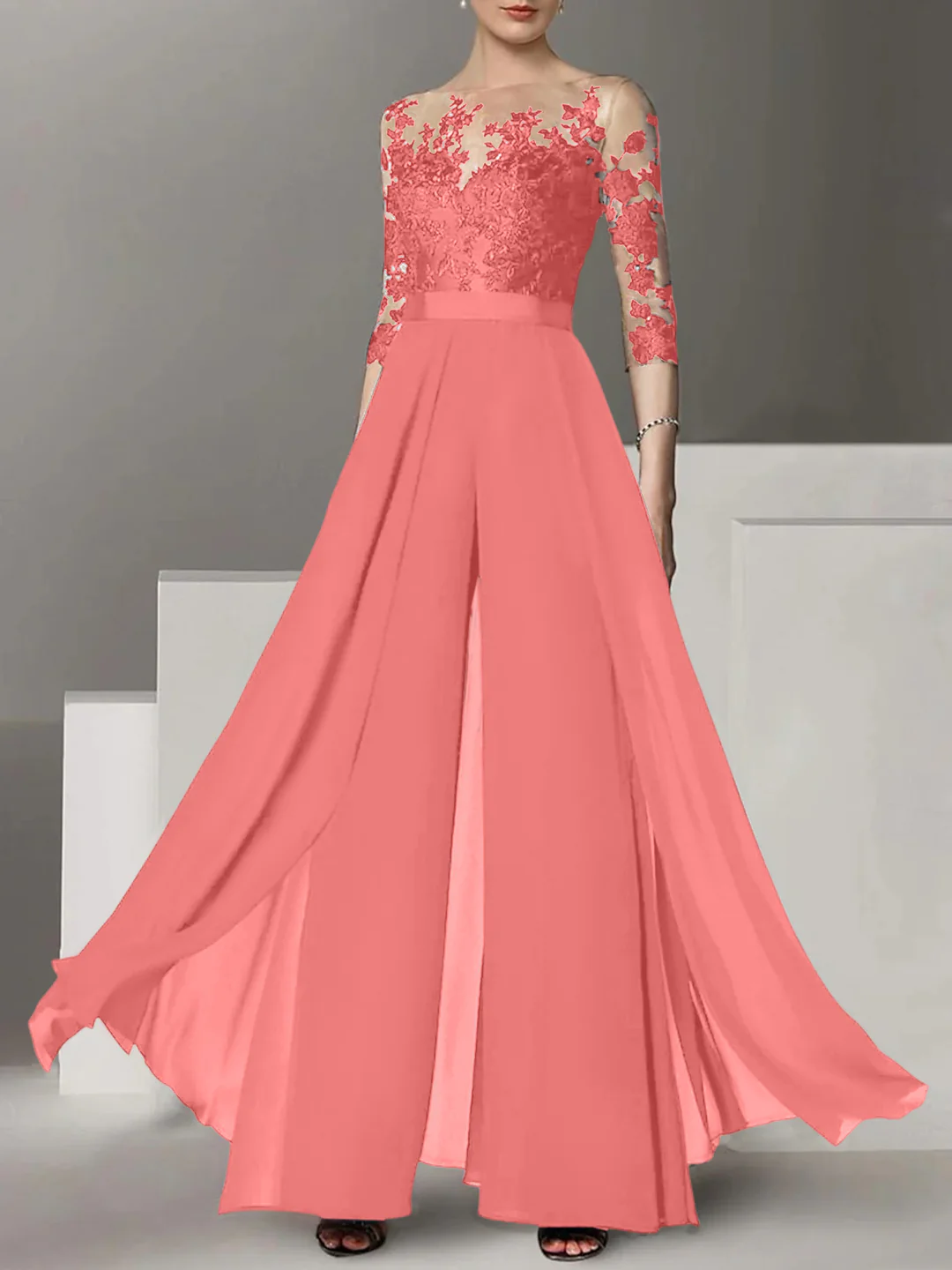 Elegante Brautmutter Hosenanzug | Brautmutterkleider Lang Mit Ärmel