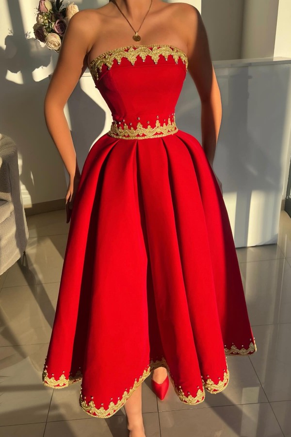 Rote Cocktailkleider Partykleider Kurz Günstige Ballkleider Online-Misshow.de