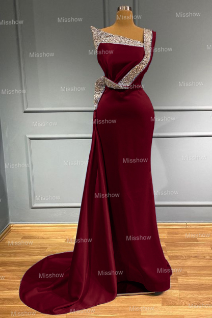 Elegante Abendkleider Lang Blau | Abiballkleider mit Glitzer