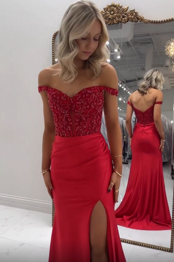 Lavendel Abendkleider Lang Mit Spitze Ballkleider Glitzer