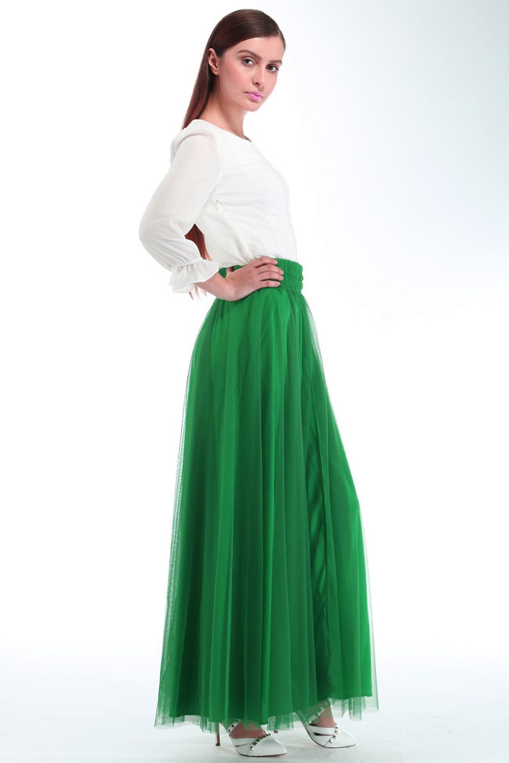 Lange Spalte Petticoats | Prinzessin Petticoats aus weiches Netz-Misshow.de