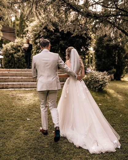 Brautkleider A Linie Spitze | Hochzeitskleider Tüll