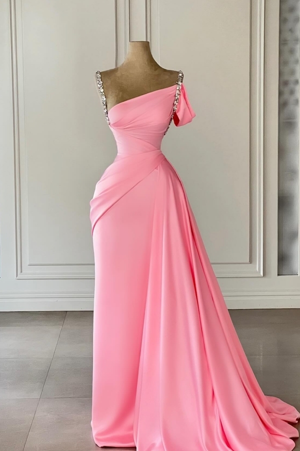 Schöne Abendkleider Lang Rosa | Abiballkleider Günstig Online