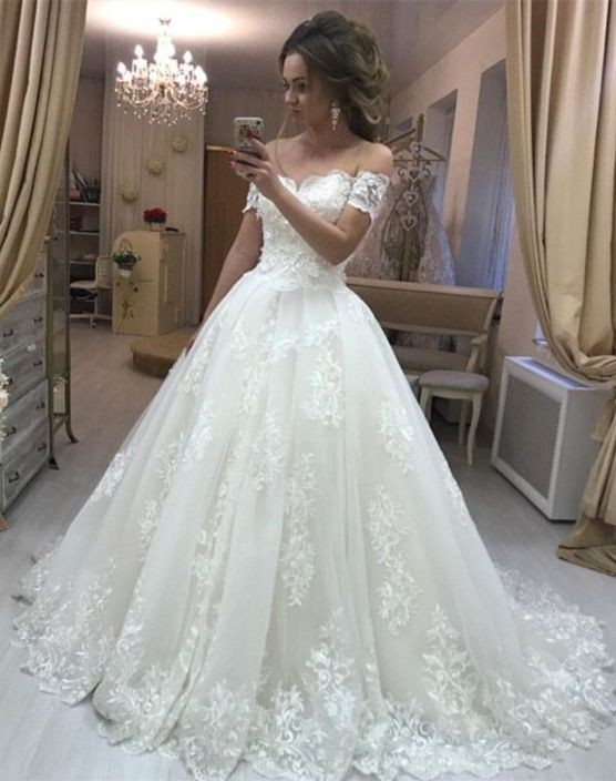 Elegante Brautkleider Creme A Linie Spitze Hochzeitskleider Günstig Online