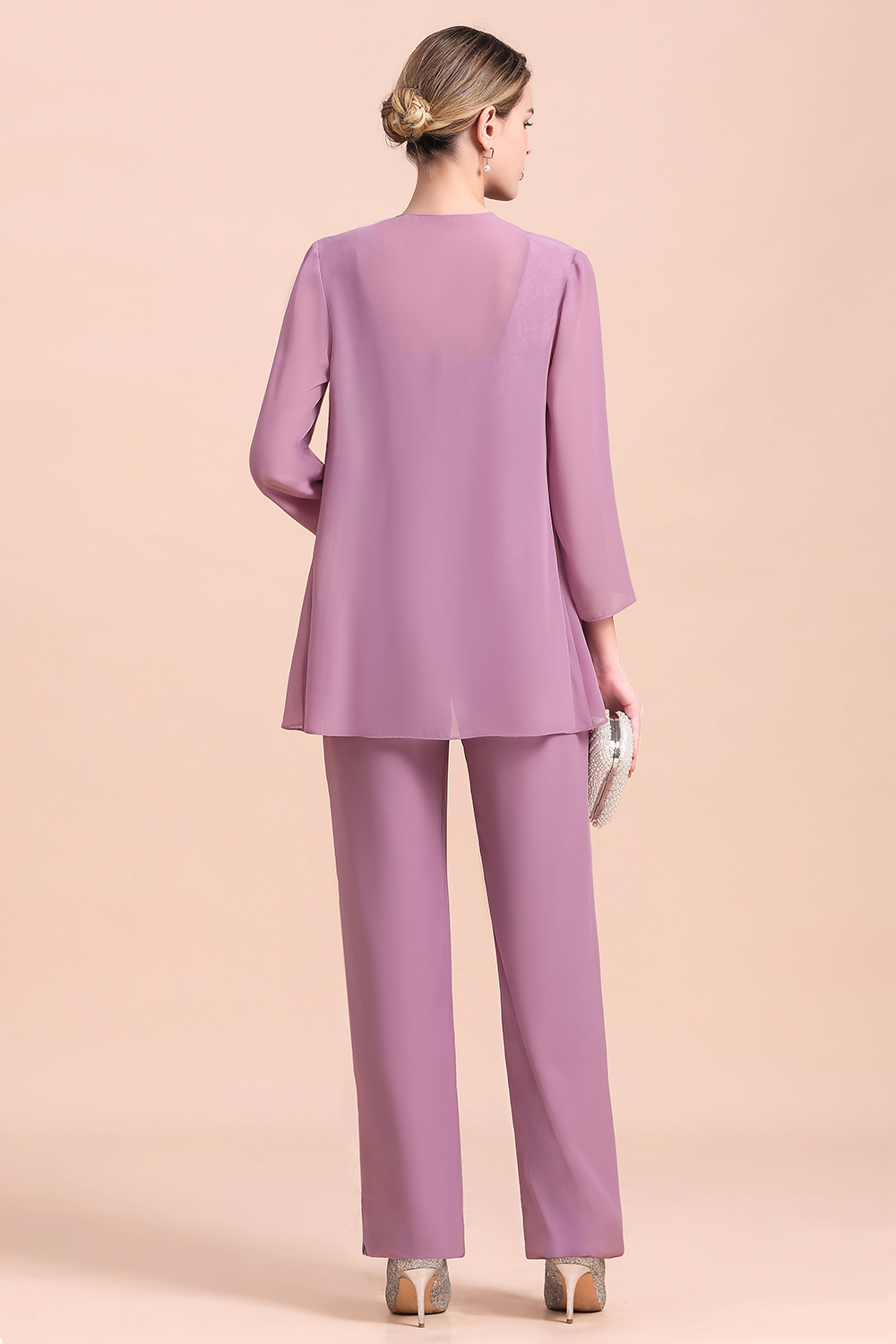 Flieder Brautmutterkleider mit Bolero | Brautmutterkleid Günstig-Misshow.de