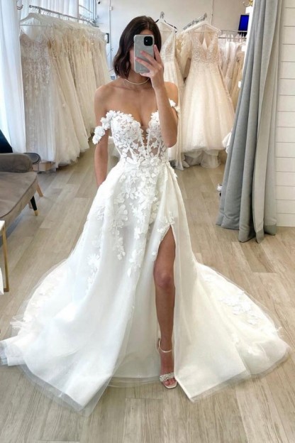 Style Hochzeitskleider A Linie Brautkleider Mit Spitze Günstig