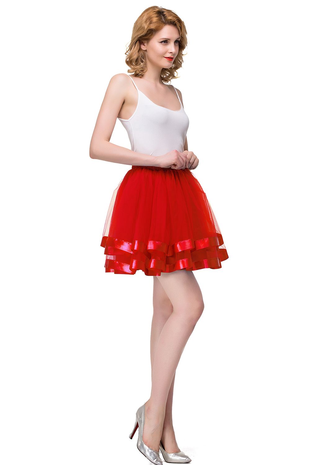 Schlechte Tutu Petticoats kurz A-Linie | Hochzeits Petticoats aus weiches Netz-Misshow.de