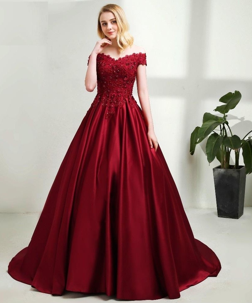 Rote Abendkleider Lang Mit Spitze Prinzessin Abendmoden Abiballkleider Blau