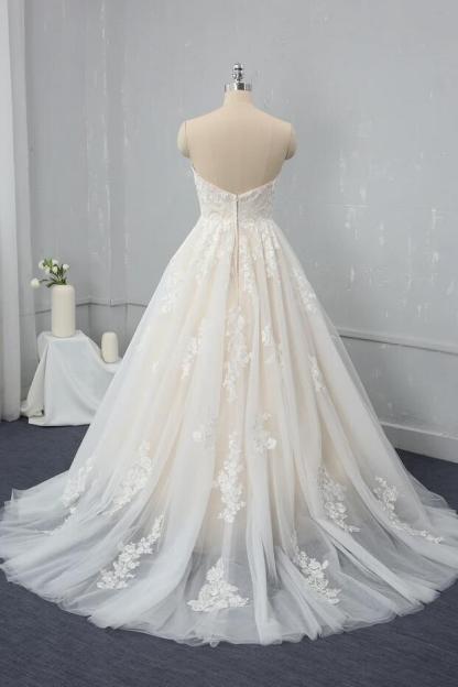 Brautkleid Standesam | A Linie Hochzeitskleid Spitze