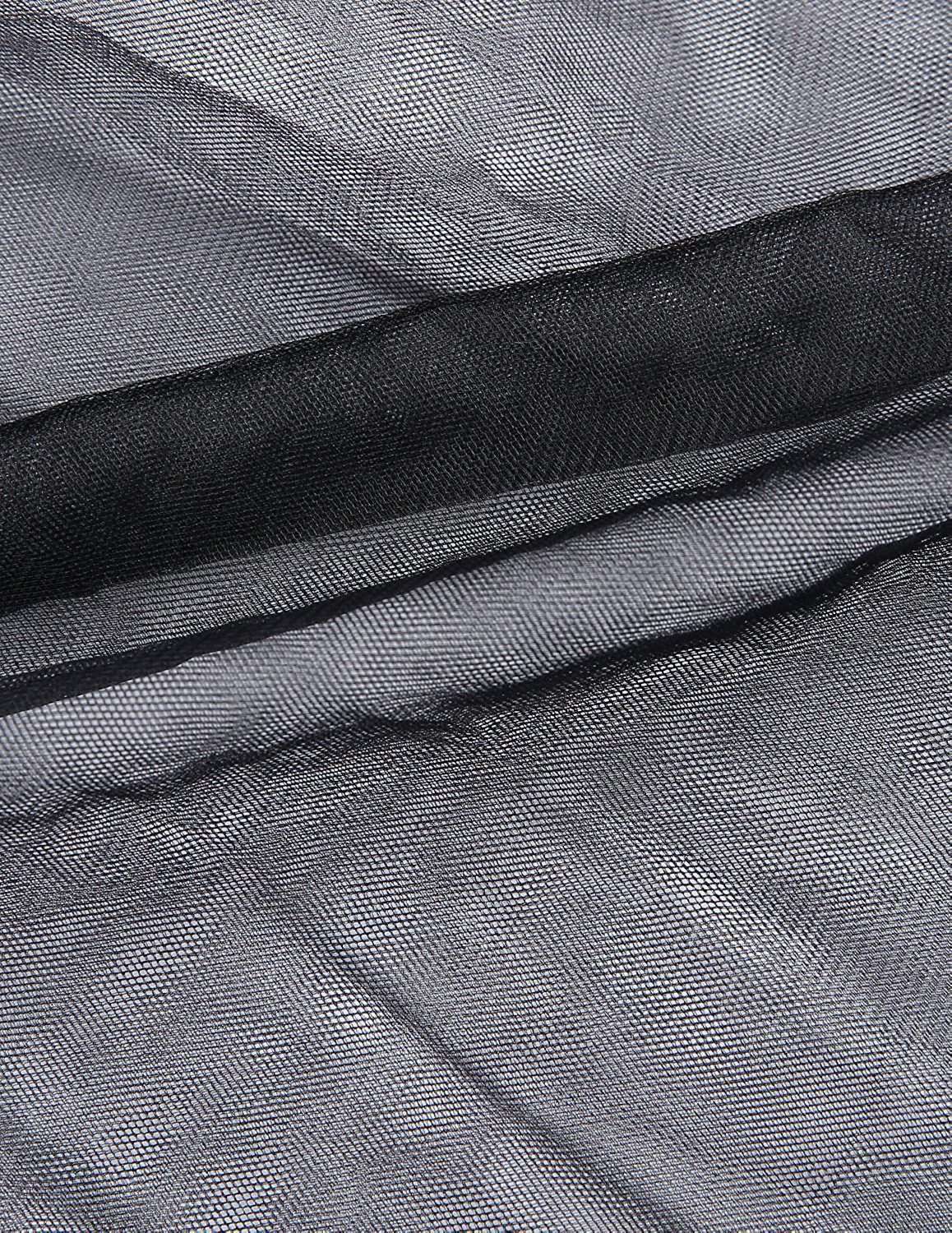Mesh Tüllrock in Schwarz | elastischer Tüll-Blasenrock-Misshow.de