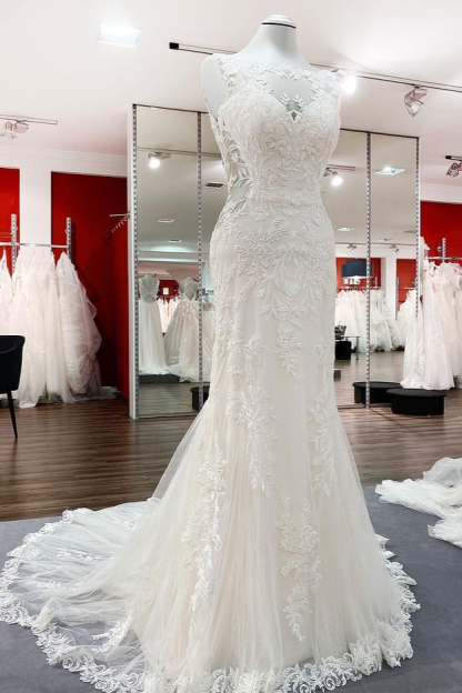 Wunderschöne Brautkleider Meerjungfrau | Hochzeitskleider Spitze