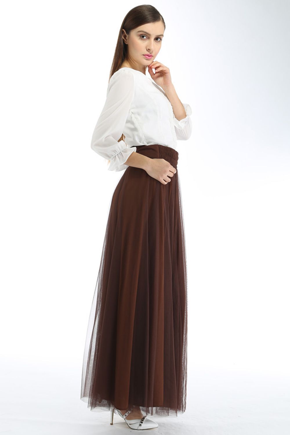 Lange Spalte Petticoats | Prinzessin Petticoats aus weiches Netz-Misshow.de