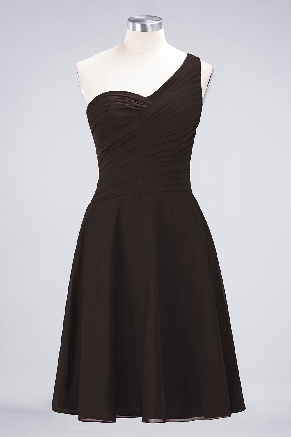 Abendkleider Kurz Weinrot | Chiffon Kleider Cocktailkleider-Misshow.de