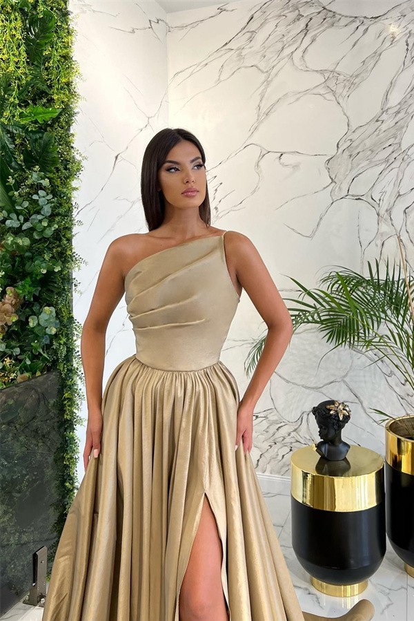 Schlichtes Abendkleid Lang Rot | Abiballkleider Günstig-Misshow.de