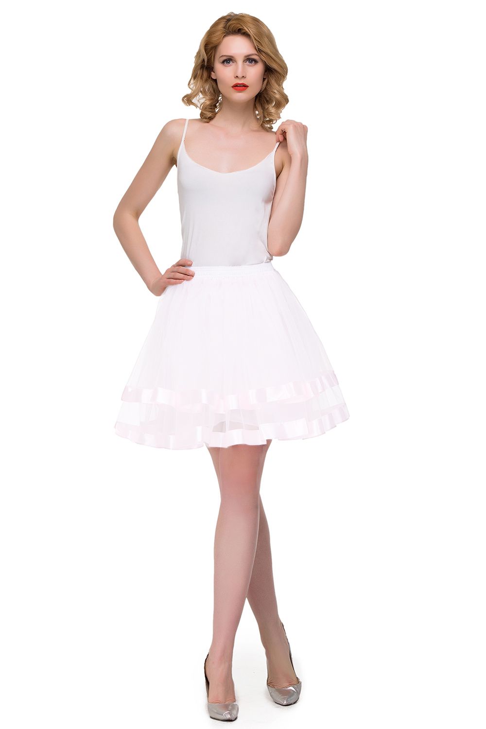 Schlechte Tutu Petticoats kurz A-Linie | Hochzeits Petticoats aus weiches Netz-Misshow.de