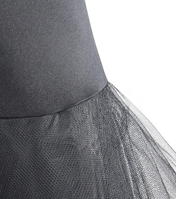 Schwarer langer Tüll Tuturock | Petticoats günstig online